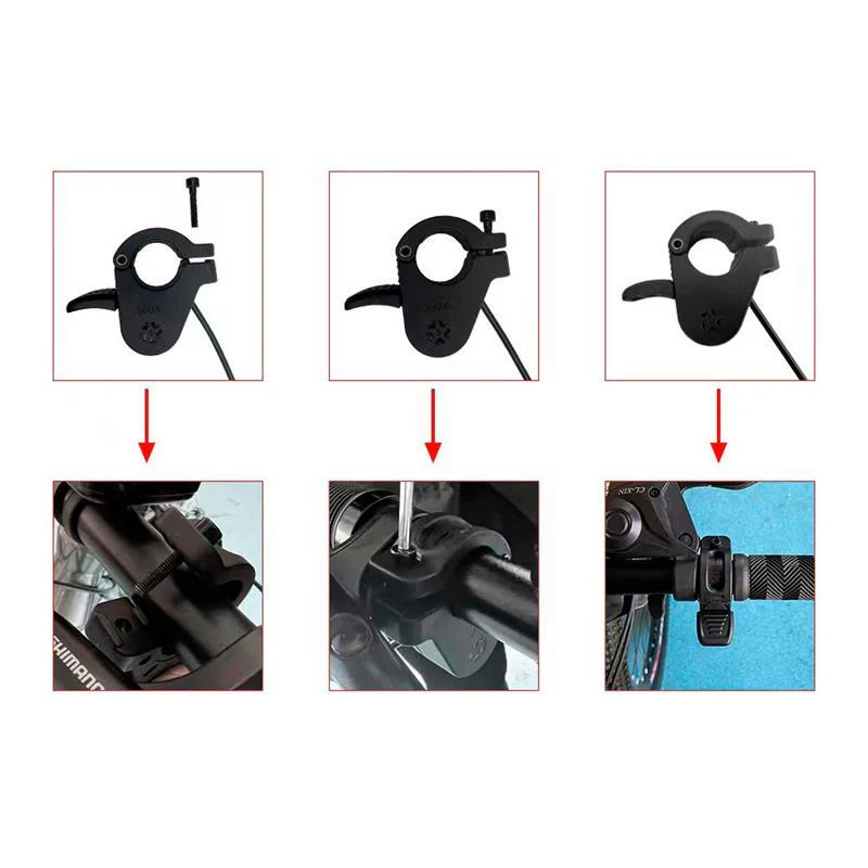 Acelerador con apertura completa con conector waterproof 25cm negro - Modelo 1 - Image 3