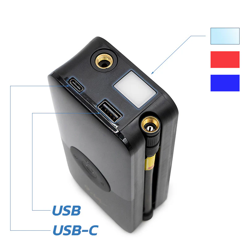 AIR-002 Inflador eléctrico premium portátil función Power Bank - Image 3