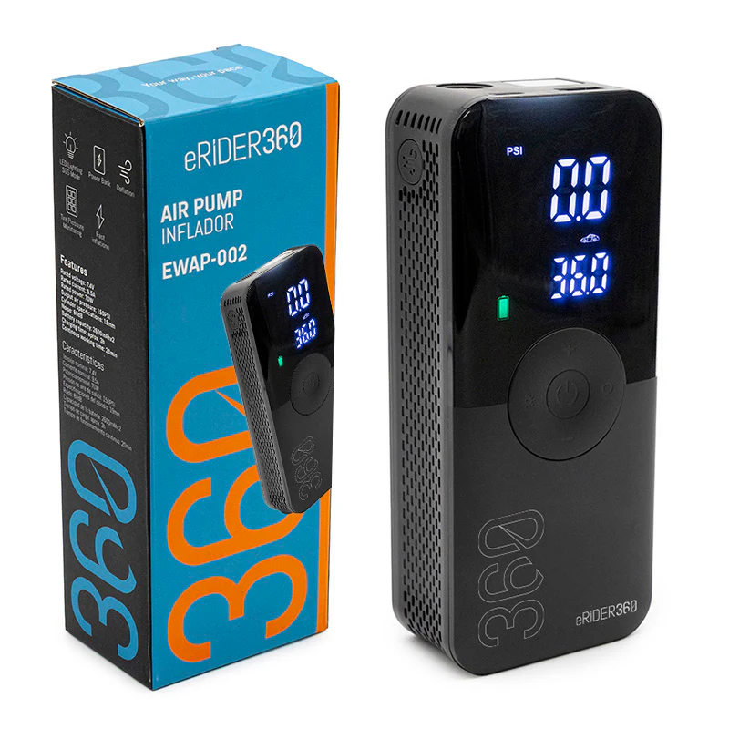 AIR-002 Inflador eléctrico premium portátil función Power Bank - Image 7
