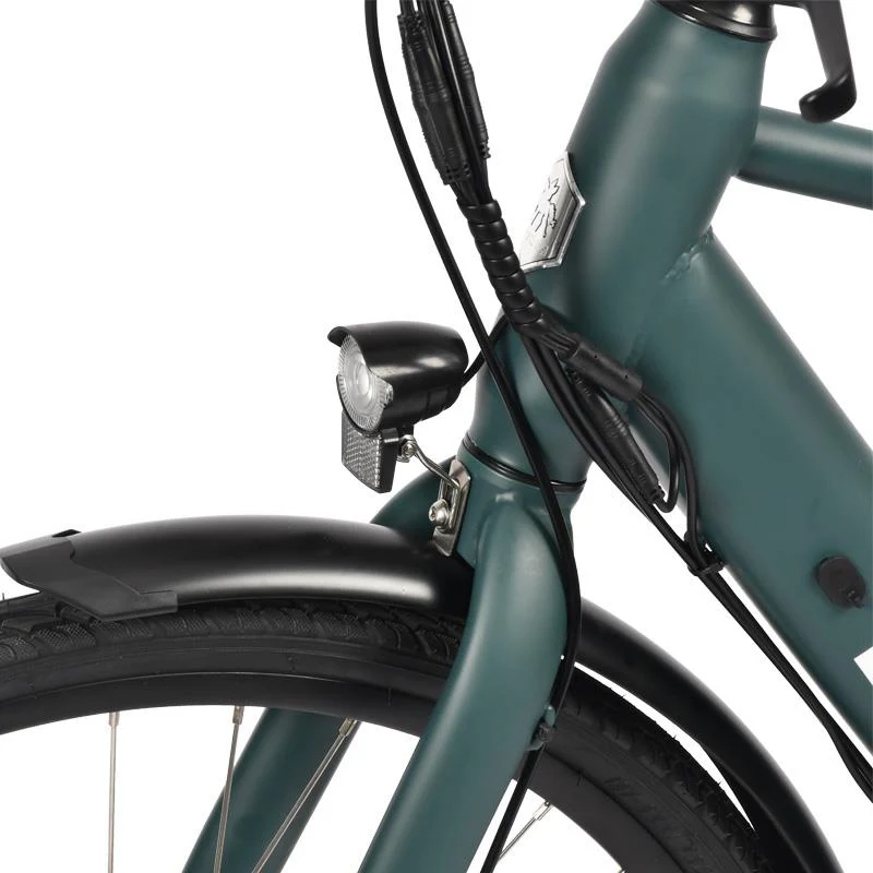Bicicleta eléctrica de carretera Atria 700c con marco de acero y frenos de disco - Image 7