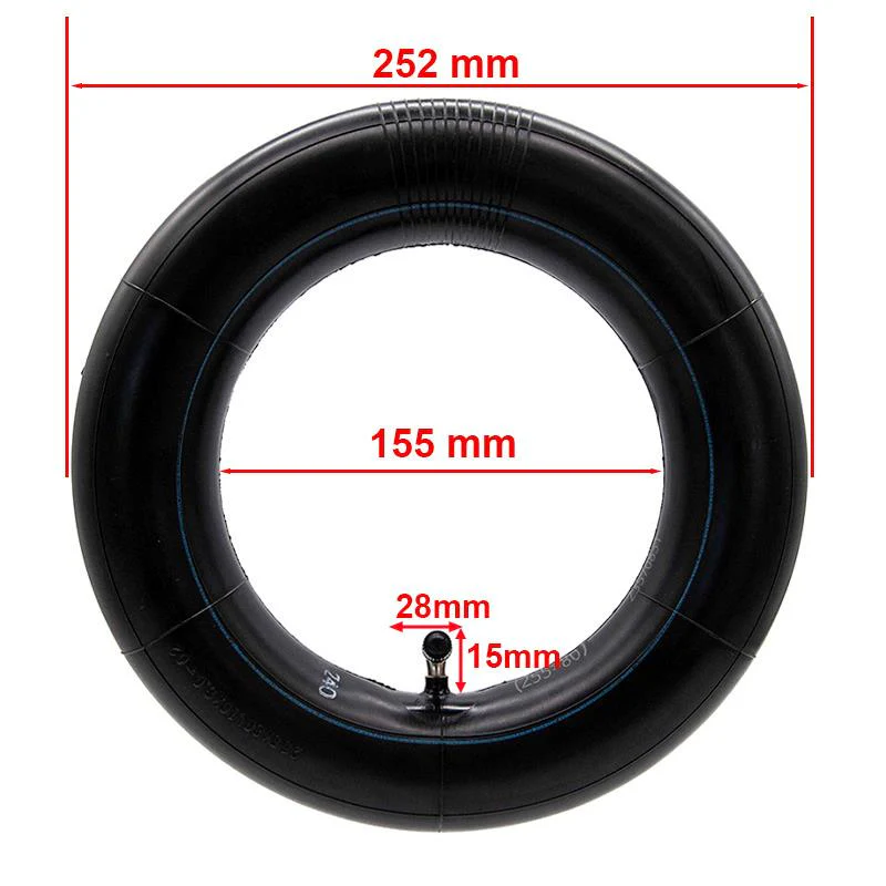 Cámara de aire 80/65-6(10x3)(255x80) VC 90x90º [Ewheel] - Image 5