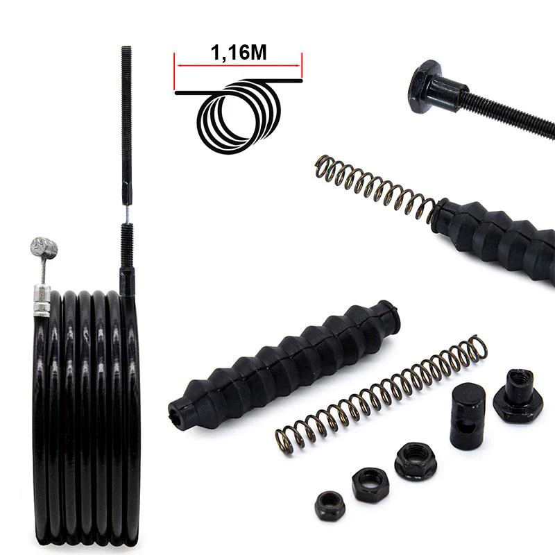 Camisa y cable de freno de tambor negro 1,16m - Image 2