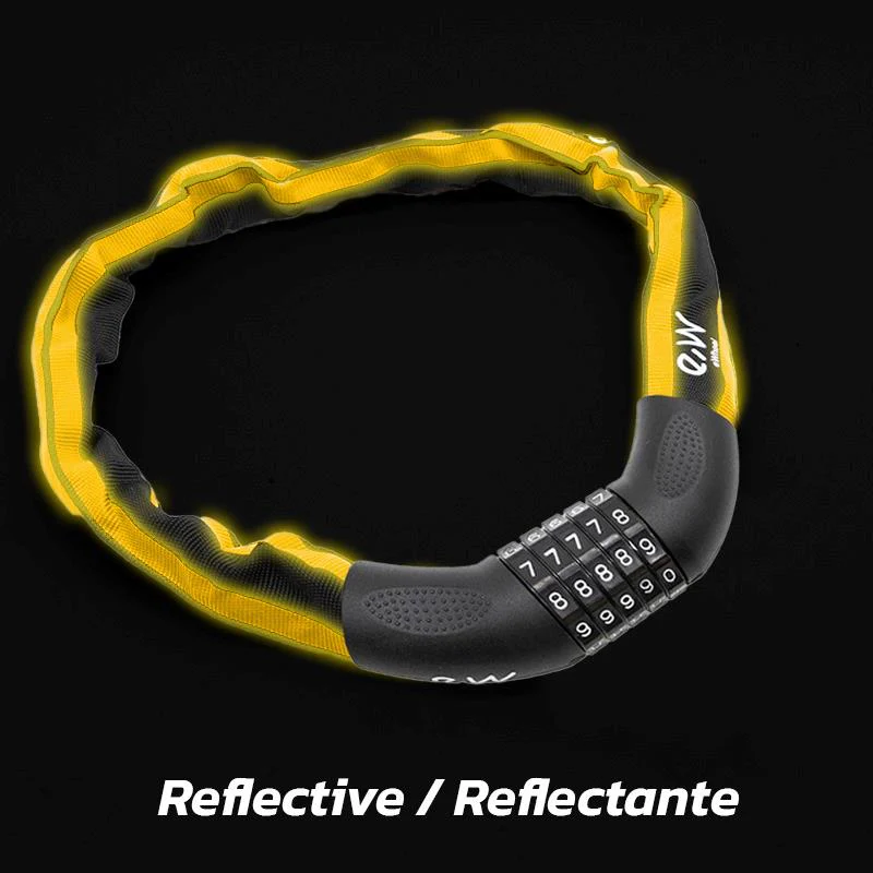 Candado EWLK017 de cadena con funda reflectante - Image 2