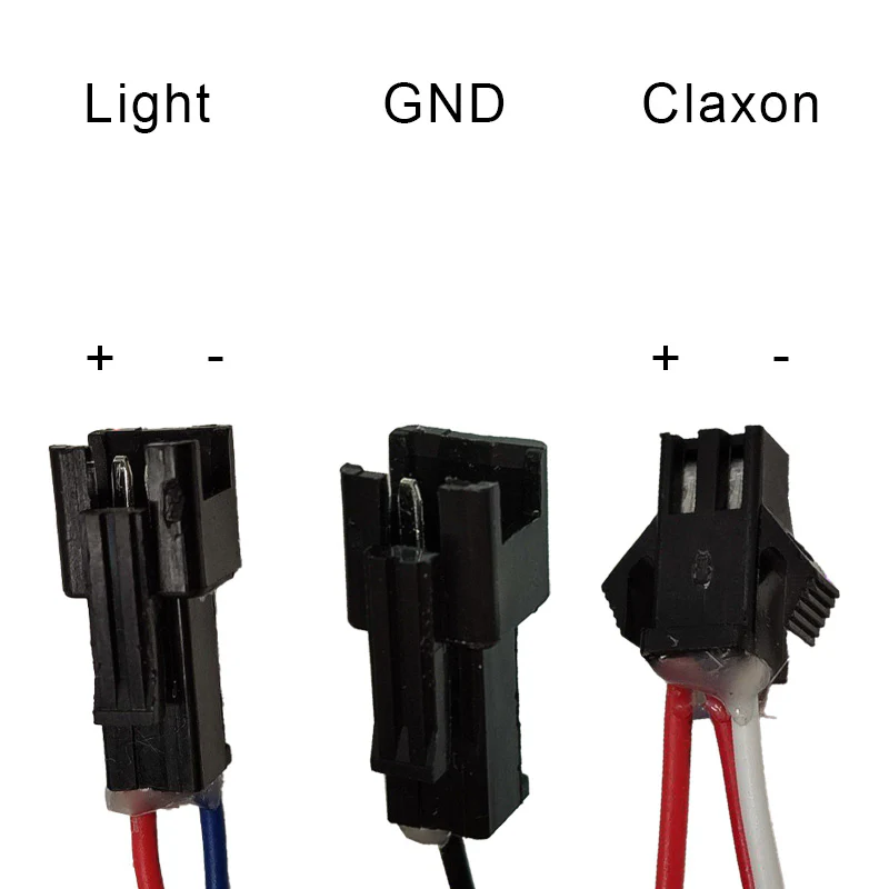 Faro led con claxon 36V-60V con conector SM - Image 3