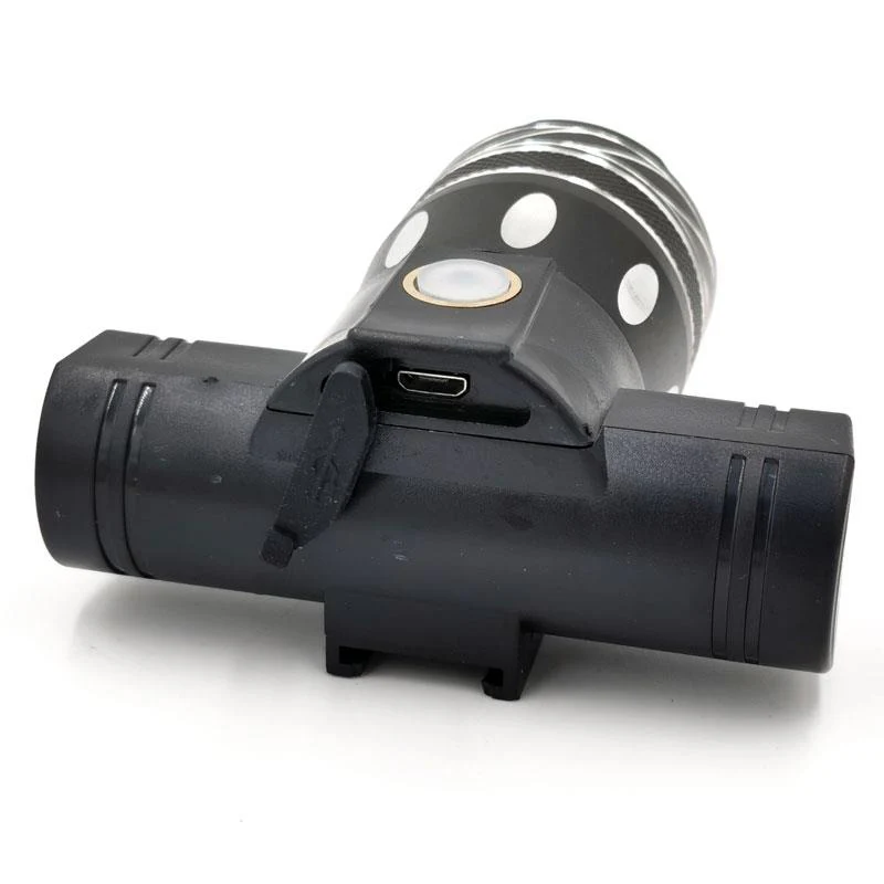 Faro led recargable con soporte para manillar - Image 5