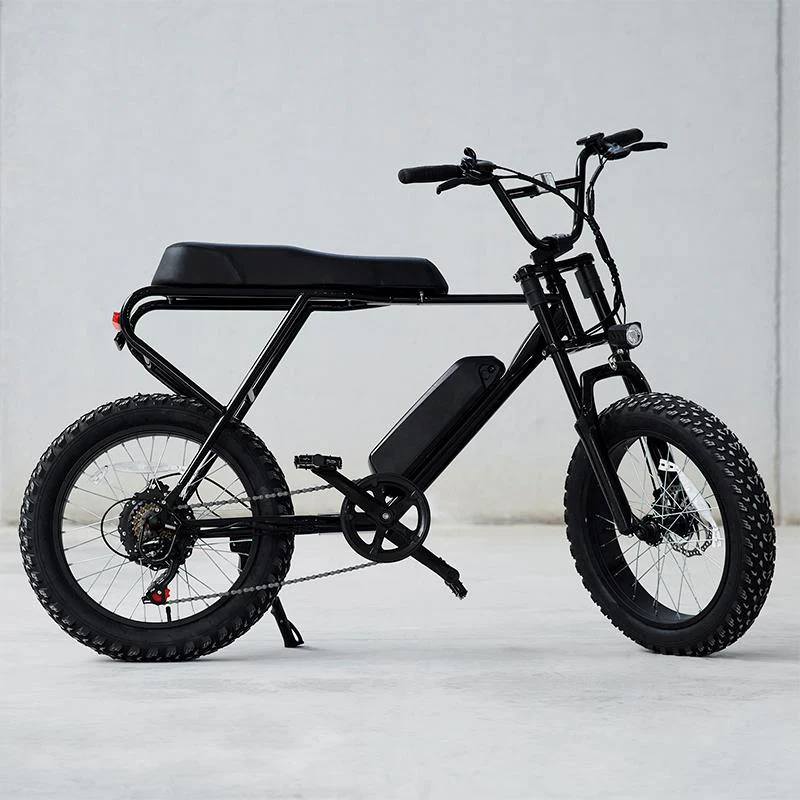 Fat ebike eléctrica M20X negra 20" con frenos de disco - Image 4