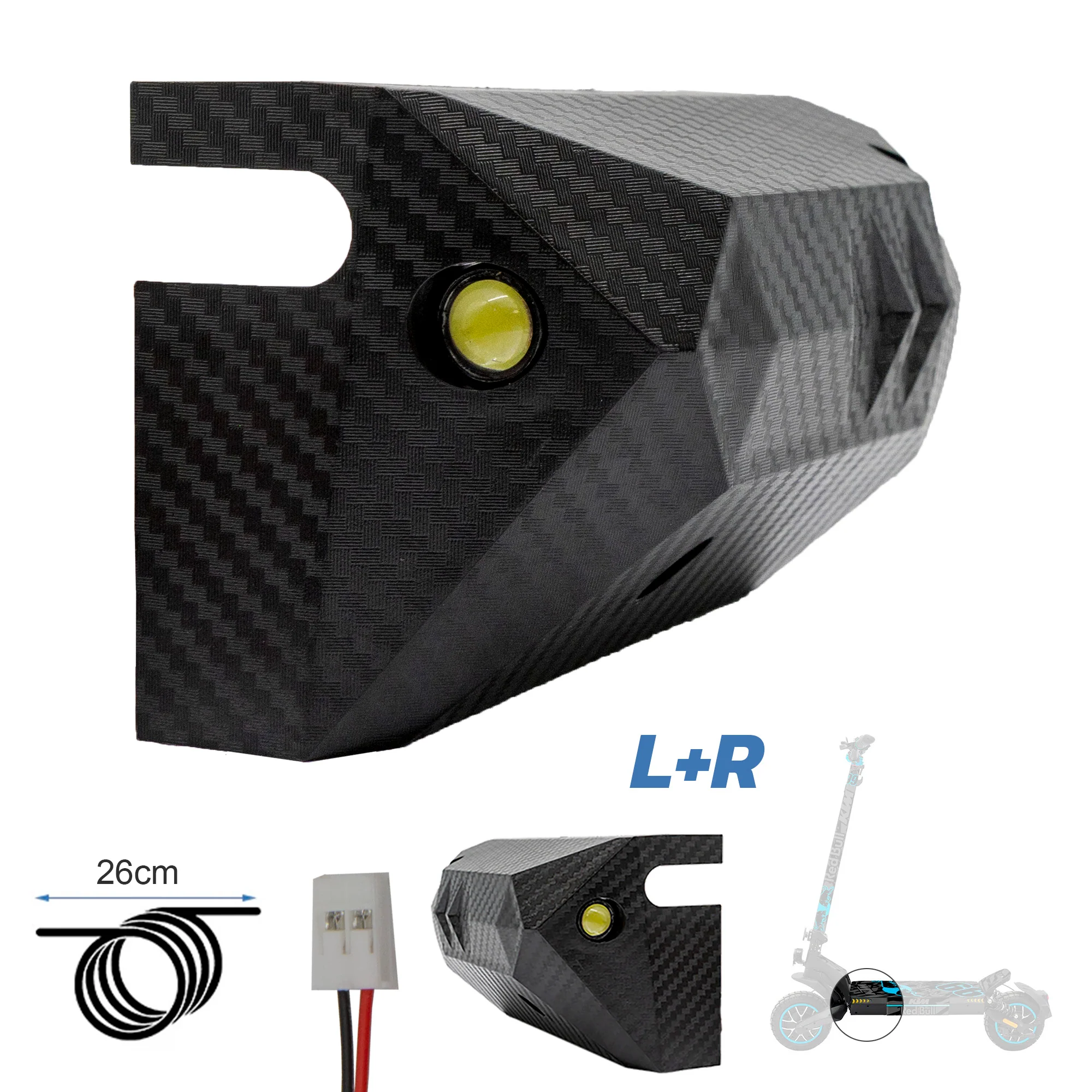 Focos laterales delanteros con carcasa Smartgyro MAX2 - Image 2
