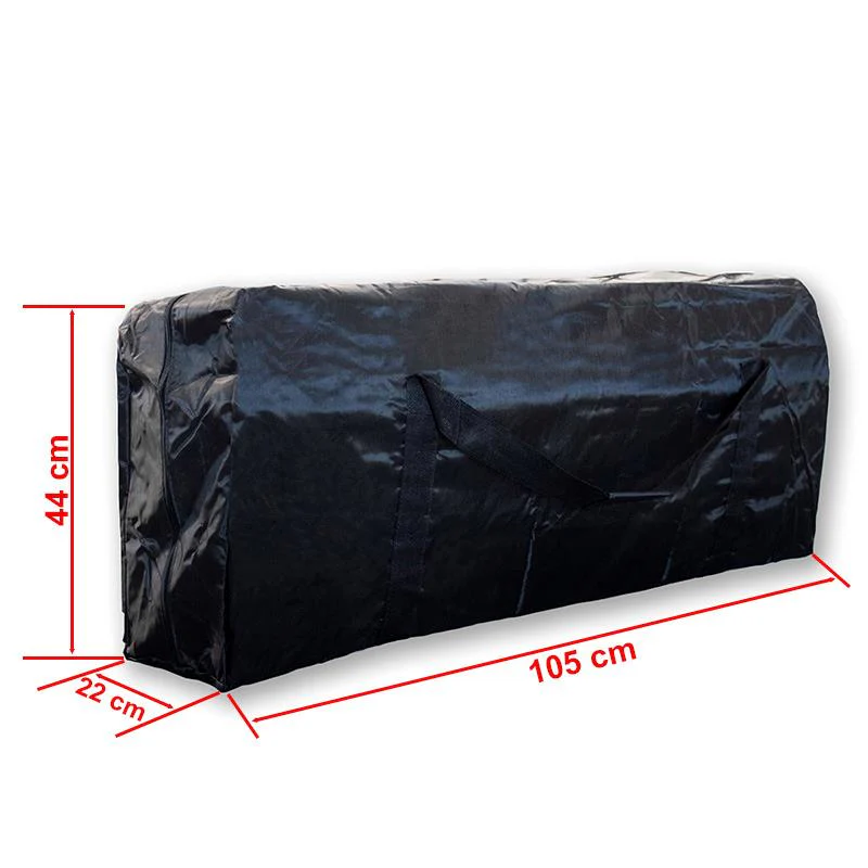 Funda de tela impermeable 100x40x20 cm negra - Image 2