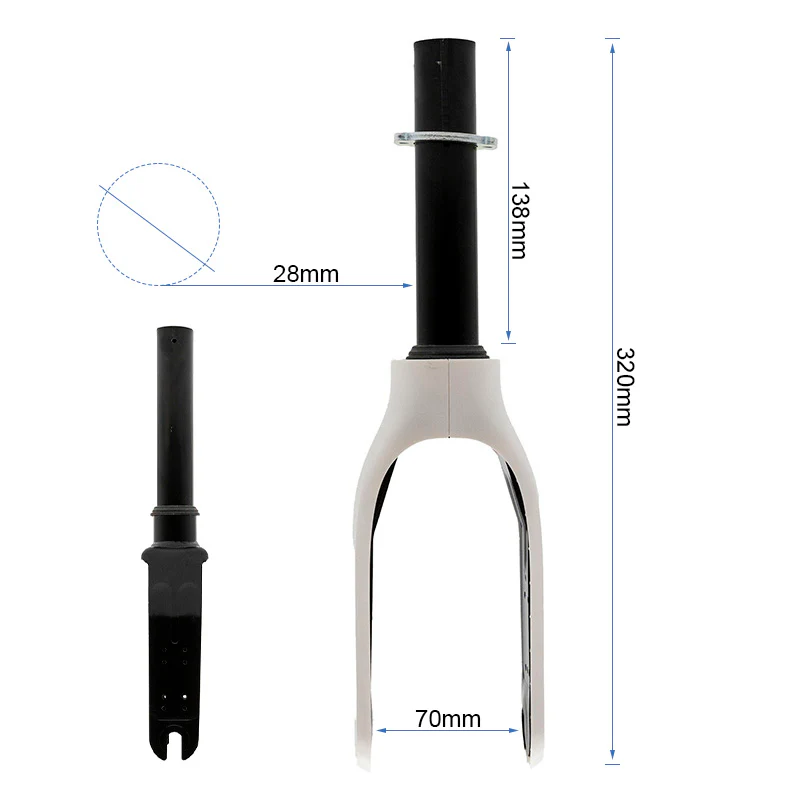Horquilla con embellecedor blanco para Xiaomi