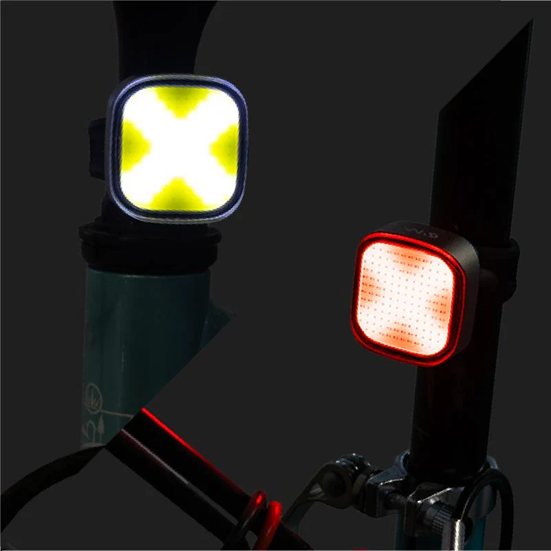 Juego de luces frontal y trasera recargable EWL004 alta potencia - Image 2