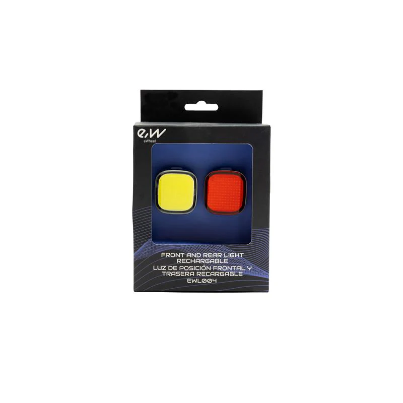 Juego de luces frontal y trasera recargable EWL004 alta potencia - Image 6