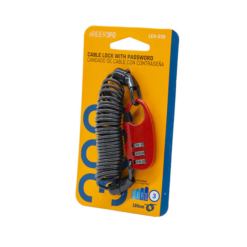 LCK-035 Candado de cable con contraseña - 1,5M - Image 4