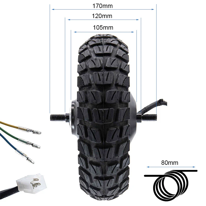 Motor 48V 800W 6,5/B50 para SmartGyro/Urbanglide (trasero) - Image 2