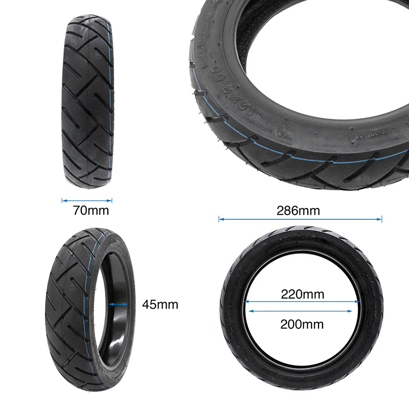 Neumático tubeless 12x2,5 CY396 con GEL [Yuanxing] - Image 2