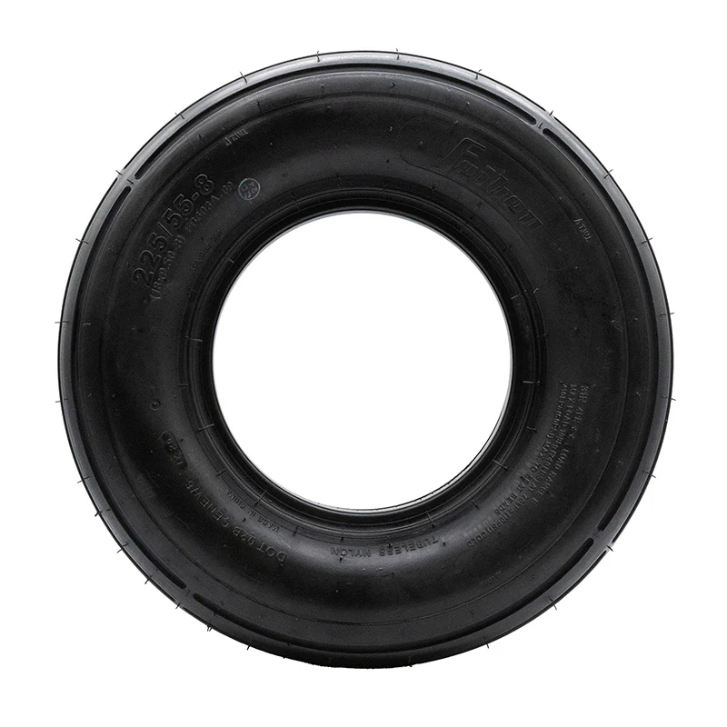 Neumático tubeless 18x9,5-8 / 225/55-8 liso [Feiben] - Image 3