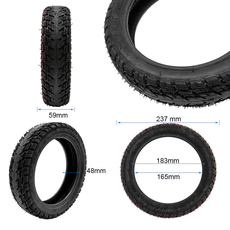 Neumático tubeless off-road 60/70-6,5 con válvula - Image 2