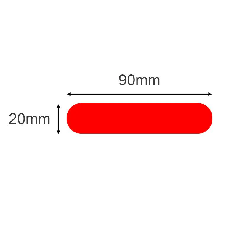Pegatinas reflectantes 90x20mm - 20uds - Image 3