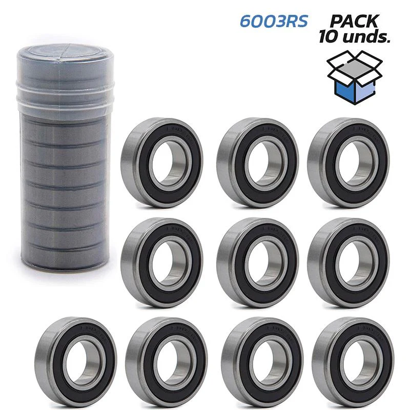 Rodamiento de bolas 6003RS - 10 uds