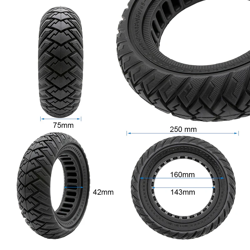 Rueda maciza 10X3/255X80 (80/65-6) - Image 2