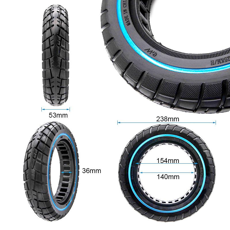 Rueda maciza offroad ultraligera 10x2,125-6,1/B34 linea azul [Ewheel] - Image 2