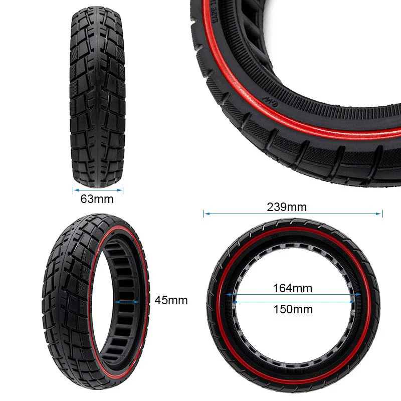 Rueda maciza ultraligera offroad linea azul 60/70-6,5/B44 - Image 6